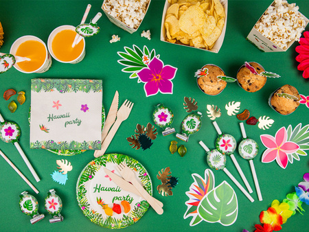 SERWETKI HAWAII PARTY 33CM 20 SZTUK