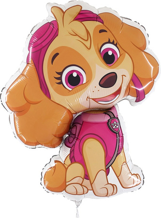 BALON FOLIOWY PIES RÓŻOWY PSI PATROL SKYE 82 CM 24 CALI 