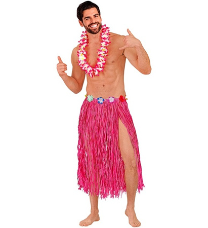 SPÓDNICA HAWAJSKA RÓŻOWA