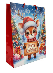 TORBA PREZENTOWA RENIFER 26 X 32 X 10 CM