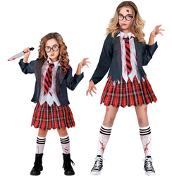 STRÓJ STUDENTKA ZOMBIE DLA DZIEWCZYNEK