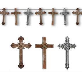 GIRLANDA HALLOWEENOWA KRZYŻE 274 cm