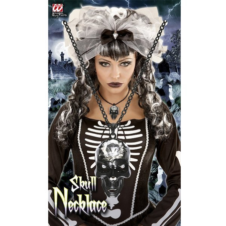 NASZYJNIK CZASZKA HALLOWEEN