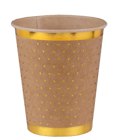 ZESTAW KRAFT TALERZYKI+KUBECZKI W KROPKI