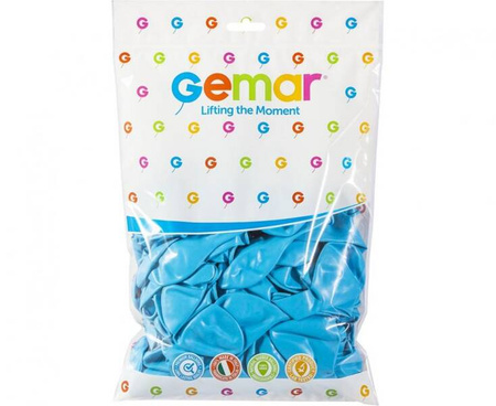 BALONY LATEKSOWE 20CM BŁĘKITNE 100SZT.