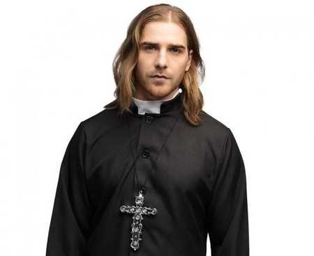 Necklace Priest cross silver