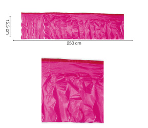 GIRLANDA RÓŻOWA PLASTIKOWA 250 X 15,5 CM