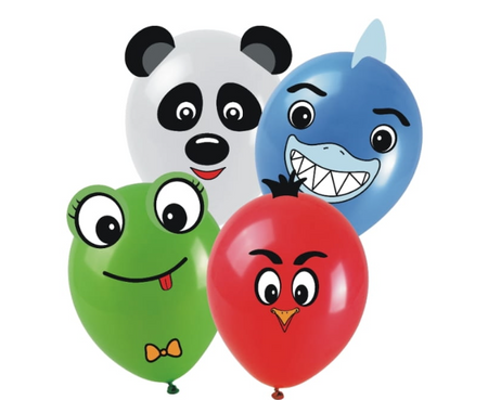 BALONY LATEKSOWE ZWIERZAKI 6 SZT 