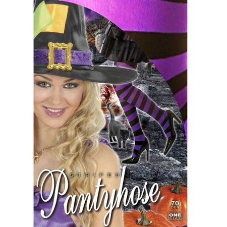 RAJSTOPY PASKI CZARNO-FIOLETOWE