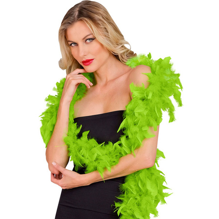 BOA LIMONKOWE Z PIÓR 180 CM