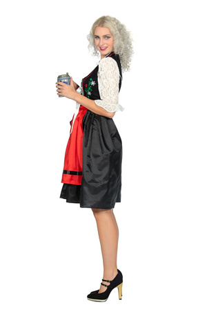 STRÓJ DAMSKI BAWARSKI CZERWONY 