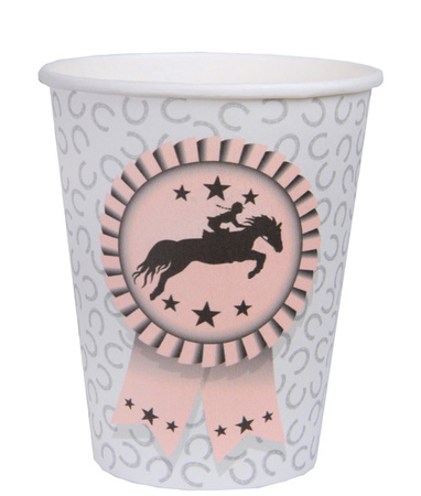 KUBECZKI PAPIEROWE KONIE 270 ML 10 SZT.