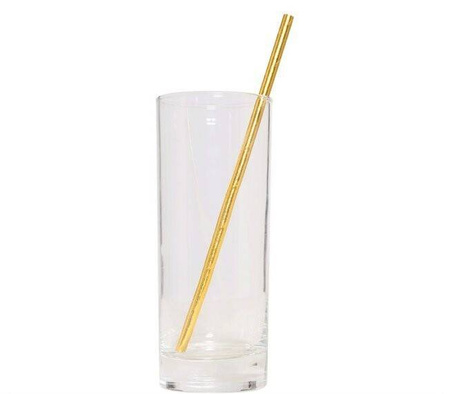 SŁOMKI PAPIEROWE ZŁOTE 12 SZT.