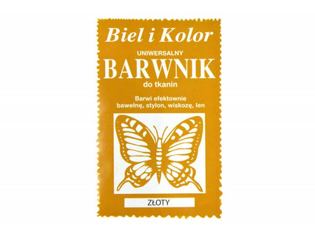 BARWNIK DO TKANIN ZŁOTY 1 szt.