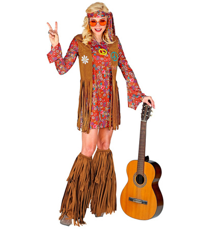 NAKŁADKI NA BUTY HIPISA FRĘDZLE BRĄZOWE INDIAŃSKIE