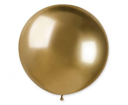BALON LATEKSOWY GEMAR 80 cm KULA ZŁOTY 1 szt. GLOSSY