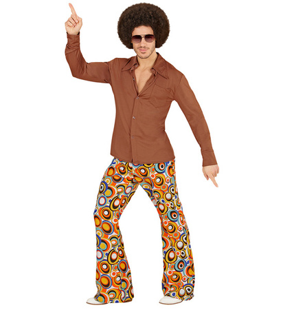 KOSZULA LATA 70' BRĄZOWA