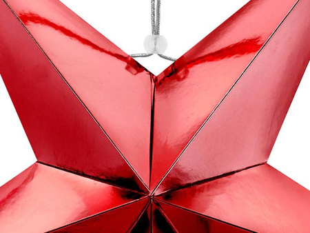 GWIAZDA PAPIEROWA 70 cm CZERWONA