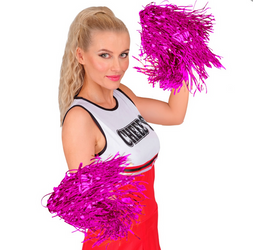 POMPONY CHEERLEADERKI RÓŻOWE