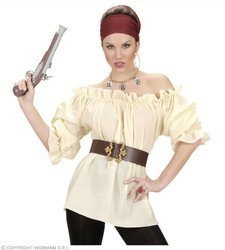 KOSZULA Z BUFKAMI BEŻOWA