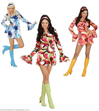 SUKIENKA HIPPIE BŁĘKITNA