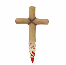KRWAWY KRZYŻ KOŁEK 30 CM