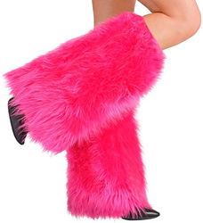 OCIEPLACZE NA NOGI RÓŻOWE FUTRZASTE