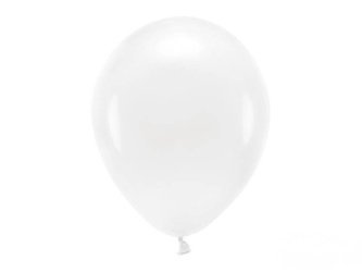 BALONY ECO 30 cm PASTEL BIAŁY 10 szt