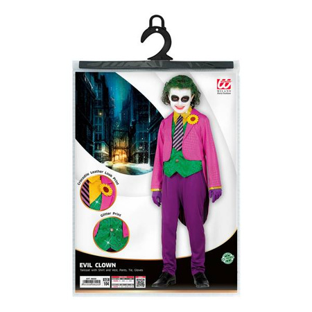 STRÓJ MAD JOKER SZALONY KLAUN HALLOWEEN