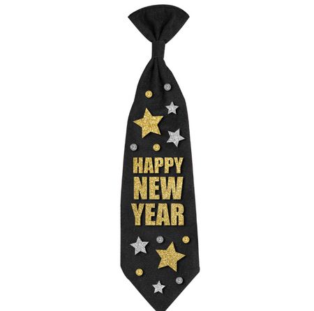 KRAWAT SYLWESTROWY HAPPY NEW YEAR