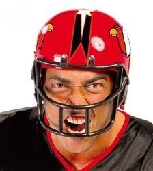 KASK FUTBOLISTY RUGBY CZERWONY