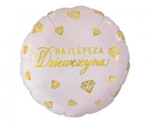 BALON FOLIOWY NAJLEPSZA DZIEWCZYNA 46 CM