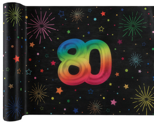 BIEŻNIK WŁÓKNINOWY FIESTA 80 URODZINY 30 X 300 CM