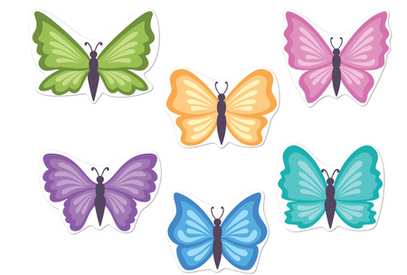 DEKORACJA DWUSTRONNA MOTYLKI 12 SZT.