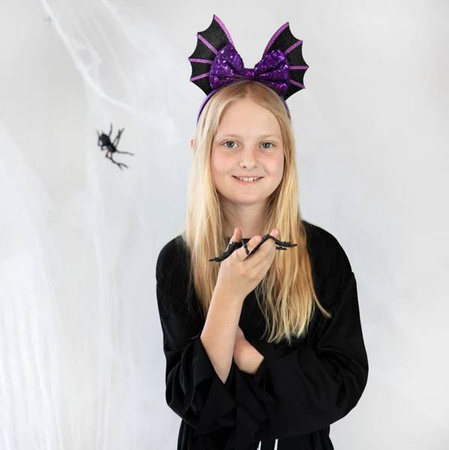 OPASKA HALLOWEEN KOKARDA NIETOPERZ