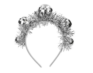 OPASKA KULE DISCO 17.5 X 17.5 CM SREBRNA LATA 80