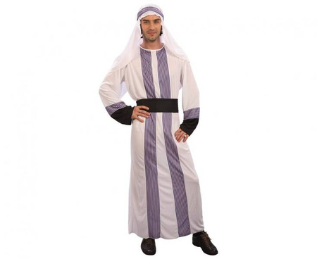 Zestaw dla dorosłych Arabski Szejk (nakrycie głowy,szata,pasek,), rozm. uniw.