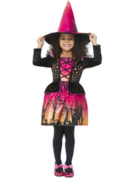 STRÓJ RÓŻOWA CZAROWNICA DLA DZIEWCZĄT