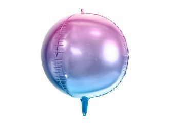 BALON FOLIOWY KULA OMBRE FIOL-NIEB 35 CM
