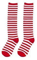 SKARPETY KLAUNA BIAŁO-CZERWONE