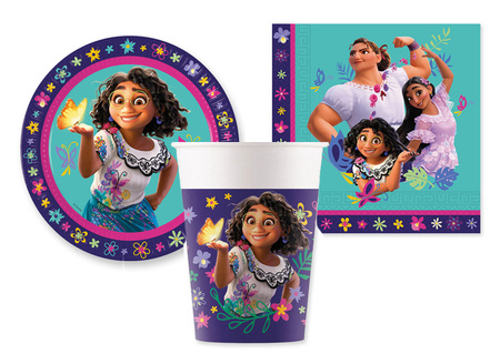 ZESTAW ENCANTO TALERZYKI+ KUBECZKI+ SERWETKI