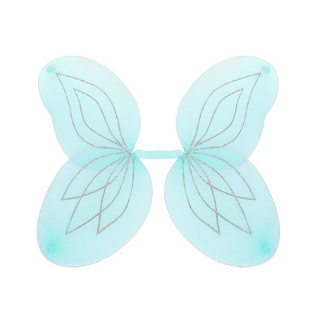 SKRZYDŁA BROKATOWE NIEBIESKIE