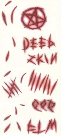 TATUAŻE KRWAWE RANY 10 SZT.