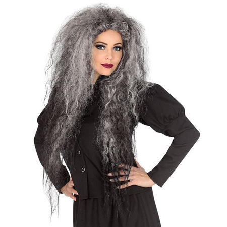 PERUKA STARUSZKA CZAROWNICA HALLOWEEN