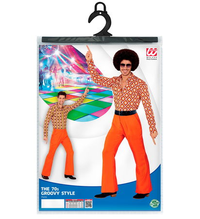 SPODNIE MĘSKIE POMARAŃCZOWE