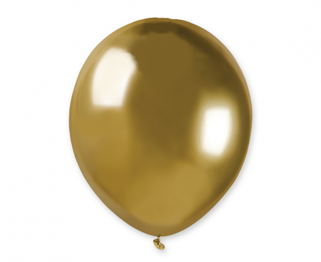 BALONY CHROMOWANE ZŁOTE GLOSSY 13 CM 100 SZT