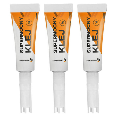 KLEJ SZYBKOSCHNĄCY CYJANOAKRYLOWY MOCNY 3X3 G