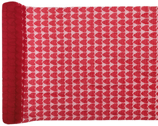 BIEŻNIK KORONKOWY CZERWONY SERCA 28 X 250 CM