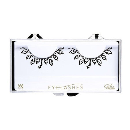 Sztuczne rzęsy czarne tatuaże make up karnawał sylwester