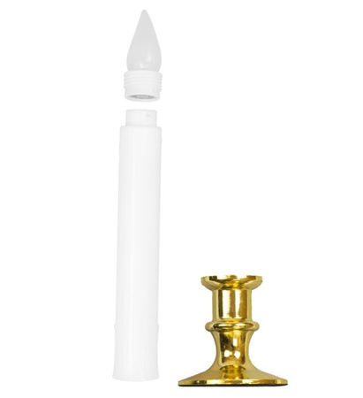 ZESTAW 6 SZT. ŚWIECZEK Z PODSTAWKAMI LED HALLOWEEN